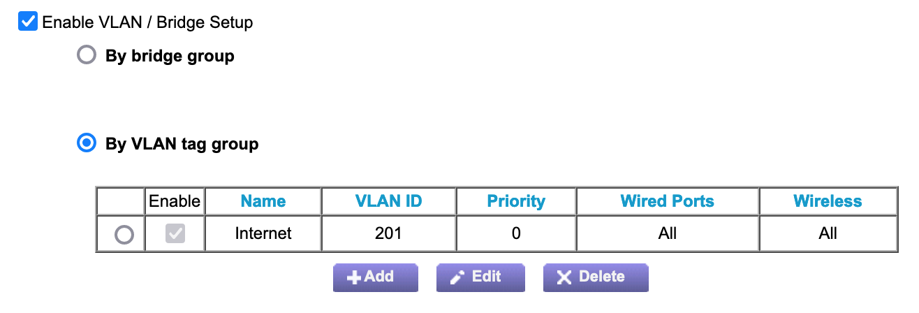 ISP configuration screenshot