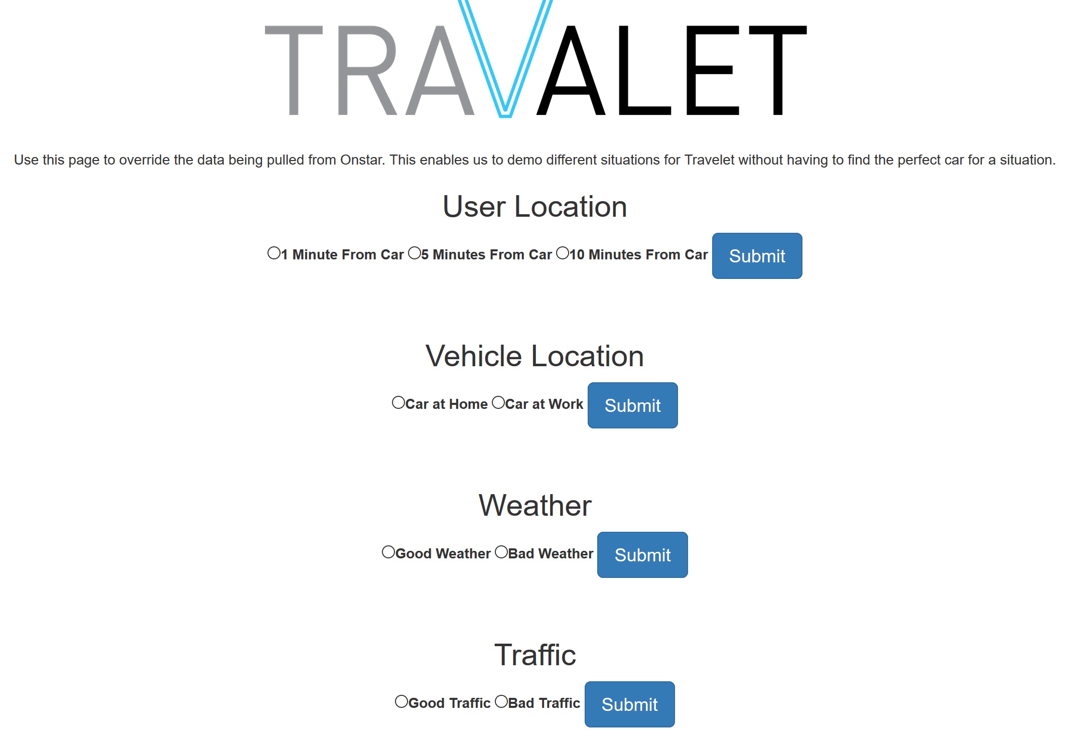 Travalet Server Web